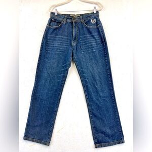 Vintage Phat Farm Jeans 34 x 32 Slim‎ Embroidered Pocket. Y2K